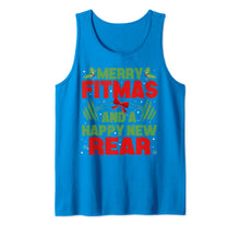 Load image into Gallery viewer, Merry Fitmas and a Happy New year Christmas Holiday Workout Tank Top
