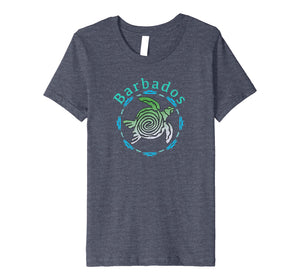 Barbados T-Shirt Vintage Tribal Turtle Gift Premium T-Shirt