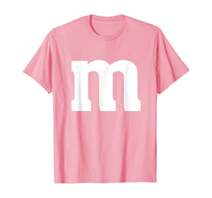 Letter m Shirt lower Case Halloween alphabet costume T-Shirt