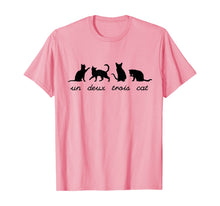 Load image into Gallery viewer, Un Deux Trois Cat Cute Funny French Pun Cat Lovers Gift T-Shirt
