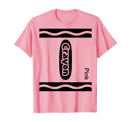 Halloween Pink Crayon Costume Funny T-Shirt