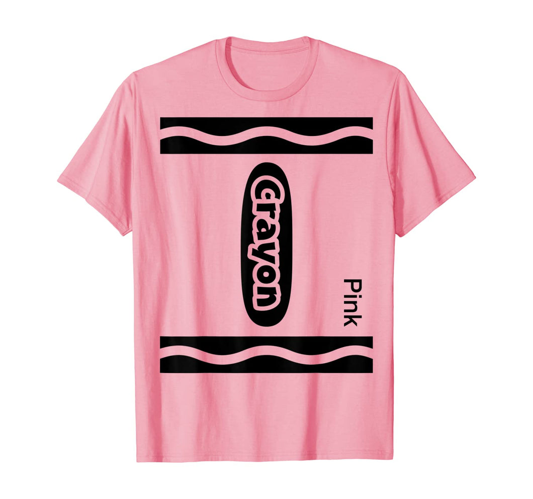 Halloween Pink Crayon Costume Funny T-Shirt