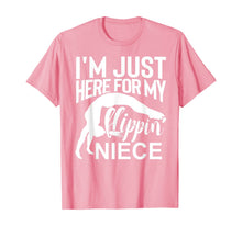 Load image into Gallery viewer, I'm Just Here For My Flippin' Niece Gymnastics Aunt Uncle  T-Shirt
