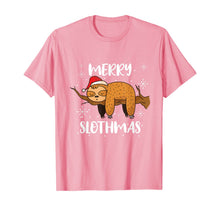 Load image into Gallery viewer, Merry Slothmas Funny Sloth Christmas Outfit For Sloth Lovers T-Shirt
