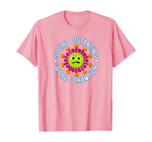 Load image into Gallery viewer, Social Distancing World Champion Funny Introvert Virus T-Shirt-88656
