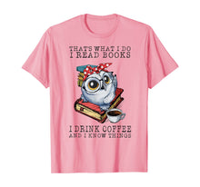 Load image into Gallery viewer, That's What I Do I Read Books I Drink Coffee Owl T-Shirt-105976
