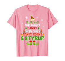 Load image into Gallery viewer, Four Main Food Groups Elf Christmas T-Shirt
