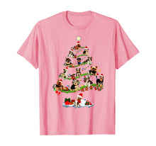 Load image into Gallery viewer, Morkie Tree Christmas Candy Cane Gift Ornament T-Shirt

