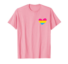Load image into Gallery viewer, Pansexual Shirt Pan Pride Flag Heart Tshirt Fashion

