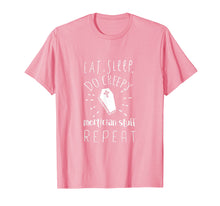 Load image into Gallery viewer, Eat Sleep Do Creepy Mortician Stuff Repeat Casket T-Shirt
