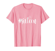 Load image into Gallery viewer, 16th Birthday Shirt Gift Hashtag Milestone Sixteen 16
