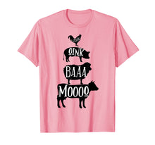 Load image into Gallery viewer, Farm Animals Shirt | Stacked Farm Animal Sounds Silhouettes
