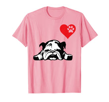 Load image into Gallery viewer, English Bulldog TShirt I LOVE MY ENGLISH BULLDOG DOG
