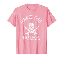 Load image into Gallery viewer, Pirate Girl Costume T-Shirt Captain Of Here Crew Girl Outfit
