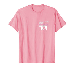 K-9 Police Officer USA Flag T-Shirt LEO Cops Law Enforcement