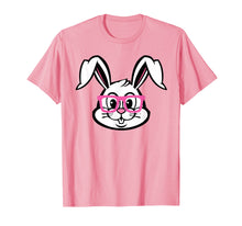 Load image into Gallery viewer, Cute Bunny Rabbit Pink Glasses Funny Hipster Easter Tshirt
