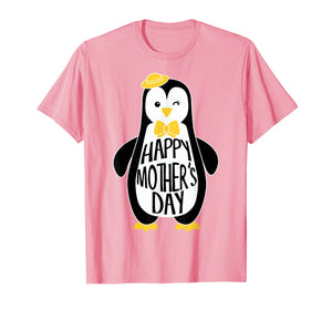I Love My Mama Penguin Cute Happy Mothers Day Gift Shirt