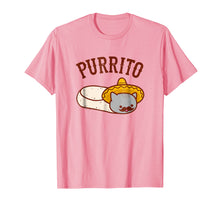 Load image into Gallery viewer, Cat T-Shirt: Mexican PURRITO - Mustache &amp; Sombrero

