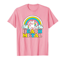Load image into Gallery viewer, Death Metal Funny Rainbow Unicorn Novelty T-Shirt
