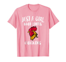 Load image into Gallery viewer, Just A Girl Who Loves Chickens T-Shirt Funny Rooster Gift
