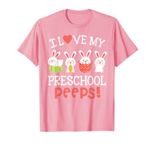 Load image into Gallery viewer, I Love My Preschool Peeps Bunnies Easter Teacher Shirt
