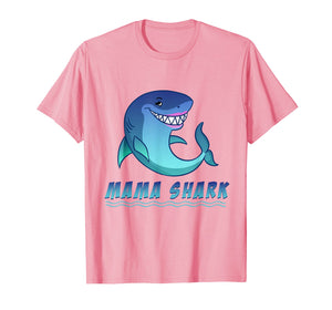 Mothers Day Shirts for Mom Mama Shark Cute Tee Shirt