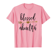Load image into Gallery viewer, Gold Arrow Blessed Abuelita Shirt Announcement Shirt
