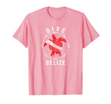 Load image into Gallery viewer, Dive Belize TShirt Vintage Tribal Turtle Gift TShirt
