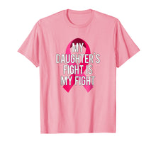 Load image into Gallery viewer, My Daughter&#39;s Fight Is My Fight Breast Cancer Support Shirt
