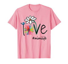 Load image into Gallery viewer, Woman Mom Love Mimi life #mimilife Heart Floral Gift T-Shirt
