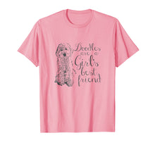 Load image into Gallery viewer, Doodles are a Girl's Best Friend Golden Labradoodle t-shirt
