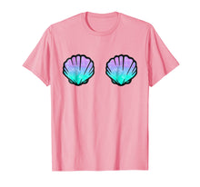Load image into Gallery viewer, Mermaid Shell Shirt Women Top- Sea Shell Bra Tee Birthday
