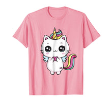 Load image into Gallery viewer, Caticorn Meowgical Rainbow T-shirt Cat Kittycorn Unicorn Tee
