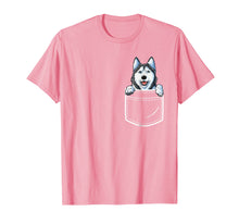 Load image into Gallery viewer, Siberian Husky in Your Front Pocket T Shirt Dog Lover Gifts

