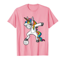 Load image into Gallery viewer, Dabbing Unicorn Volleyball T-Shirt Girls Gift
