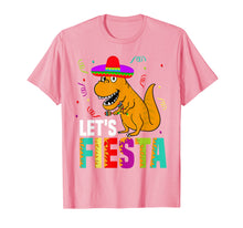 Load image into Gallery viewer, Let&#39;s Fiesta Mexican Dinosaur T Rex T Shirt
