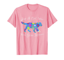 Load image into Gallery viewer, Golden Retriever Shirts For Girls - Cute Floral Gift Tees
