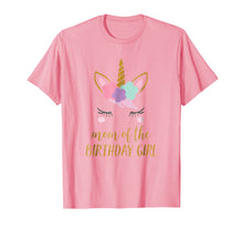 Load image into Gallery viewer, Mom of the Birthday Girl T-Shirt, Mom Birthday Party Shirt
