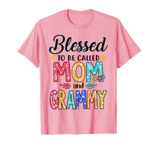 Load image into Gallery viewer, Blessed To Be Called Mom And Grammy Flower T-Shirt T-Shirt
