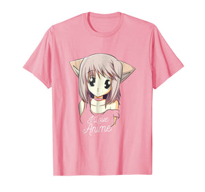 I Love Anime Shirt Cute Anime Girl Japanese Gift Tee