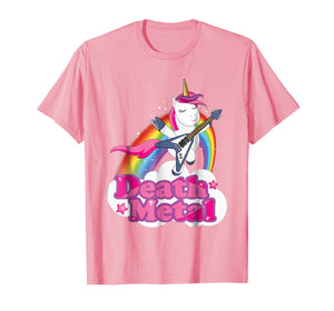 Funny Heavy Death Metal Unicorn T-Shirt For Men Woman Kids
