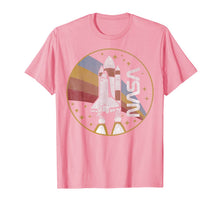 Load image into Gallery viewer, NASA Shuttle Launch With Rainbow Graphic T-Shirt C1
