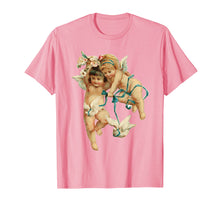 Load image into Gallery viewer, Angelic vintage cherubs &amp; doves of peace T-shirt
