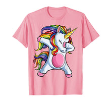 Load image into Gallery viewer, Dabbing Unicorn T shirt Girls Kids Women Rainbow Unicorns

