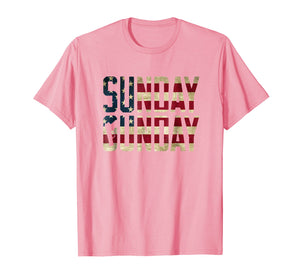American Flag Sunday Gunday Gun Pistol Firearms T-Shirt