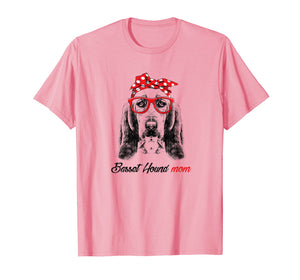Basset Hound Mom T-Shirt-Mothers Day for Dog Lovers Gift