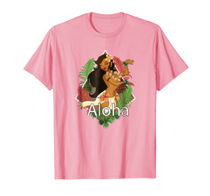 Hawaiian Aloha Tshirt Dancing Hula Girl