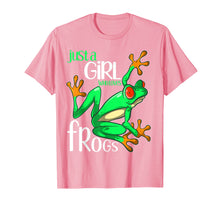 Load image into Gallery viewer, Just a Girl Who Loves Frogs Gift T Shirt for Women and Girls
