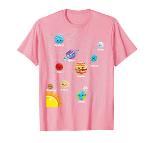 Cute Colorful Planet T Shirt Gift For Kids