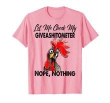 Load image into Gallery viewer, Let Me Check My Giveashitometer Nope Nothing Chicken T-Shirt
